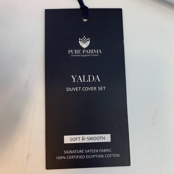 PURE PARIMA YALDA Duvet Cover Set 100%‎ Certified Egyptian Cotton Full Queen - Picture 6 of 10